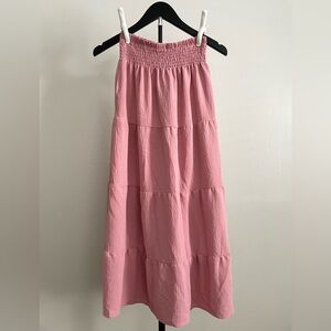 Pink Smocked skirt girls size 10/12